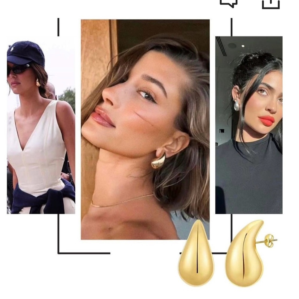 Gold earrings